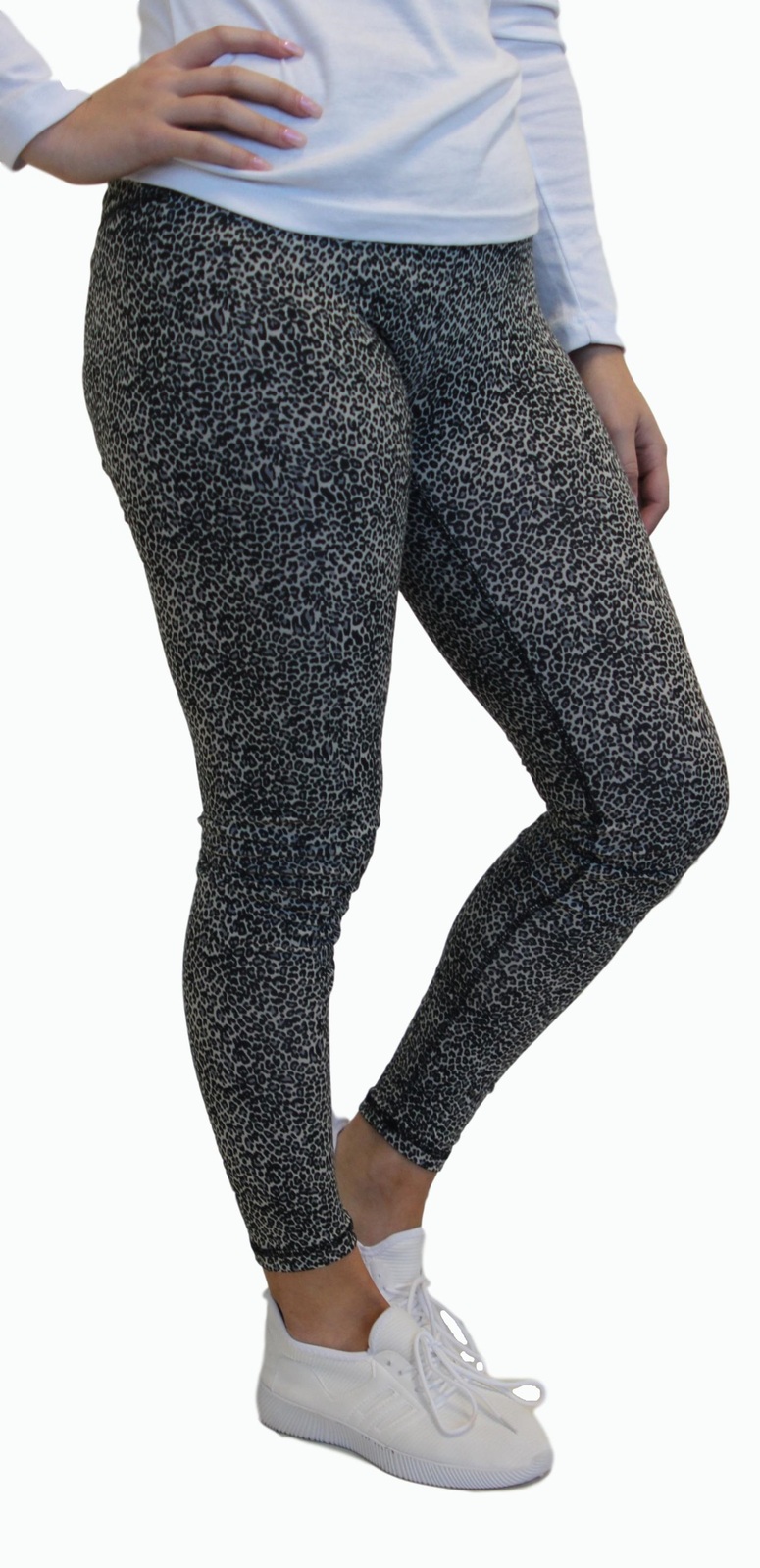 Ladies Leggings Yoga Activewear Leopard Print Black, Purple or Teal (37043)