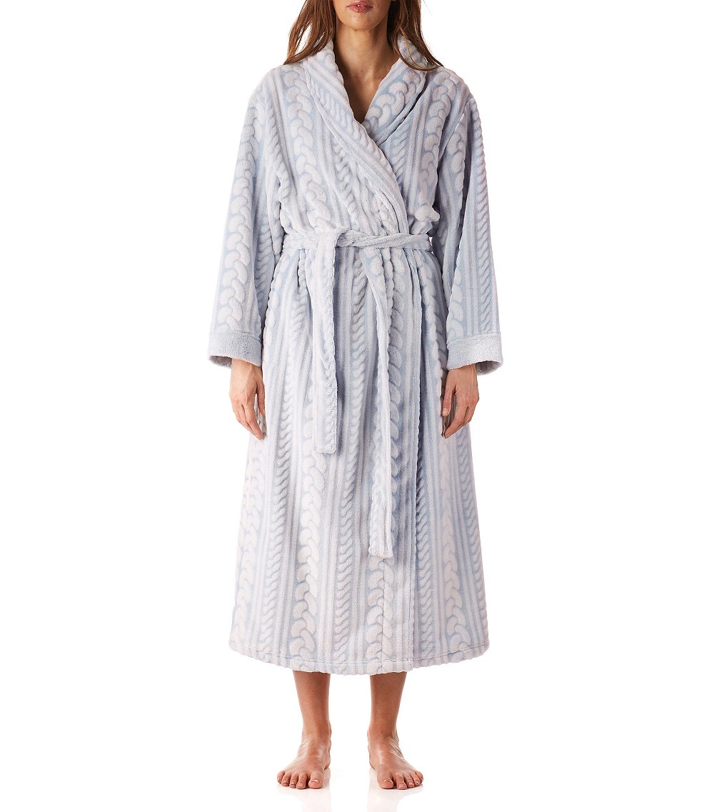 Lounge Robe - buy blue linen bathing robe online in India