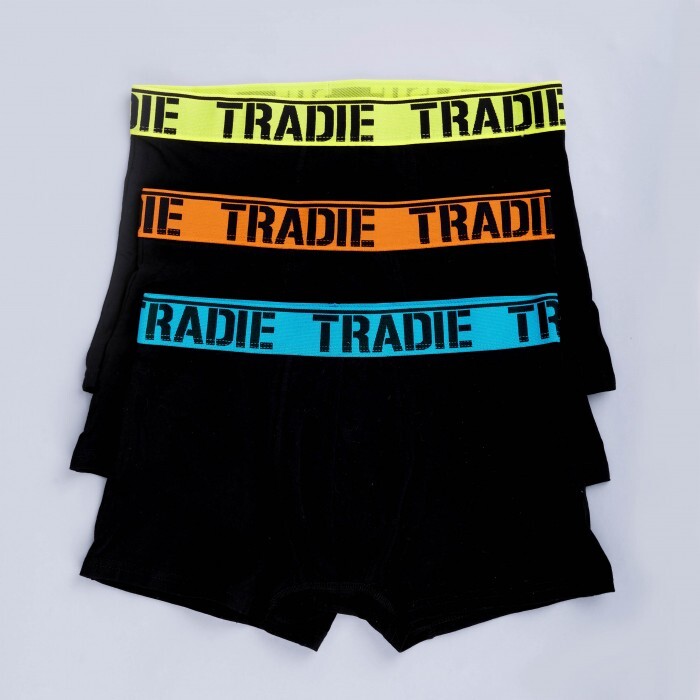 Mens 3 Pack Tradie Swell Microfibre Boxer Shorts Fitted Trunks (SK3)