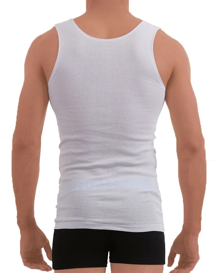 Mens 2 Pack Tradie 3-6XL Pure Cotton Tank Singlets White Work or ...