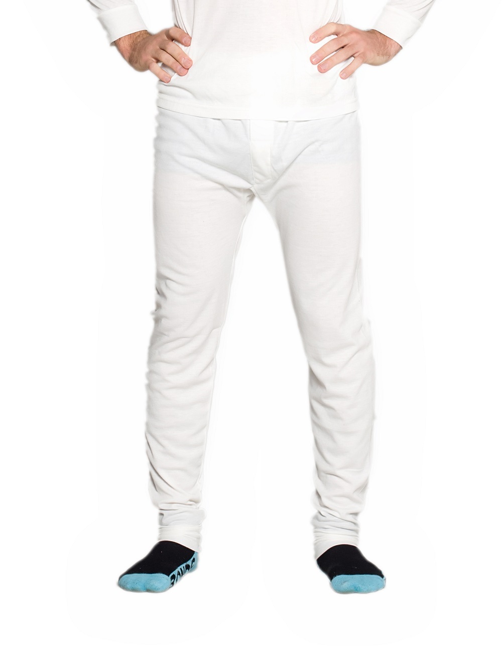 2 Pack Mens Wool Blend Thermal Long Johns Pants Black or Beige eBay