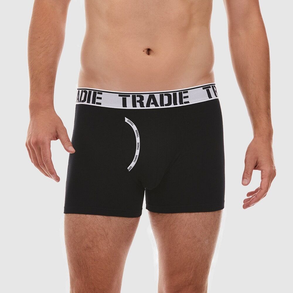 Mens 2 Pack 3-6XL Tradie Boxer Shorts Short Leg Man Front Trunk