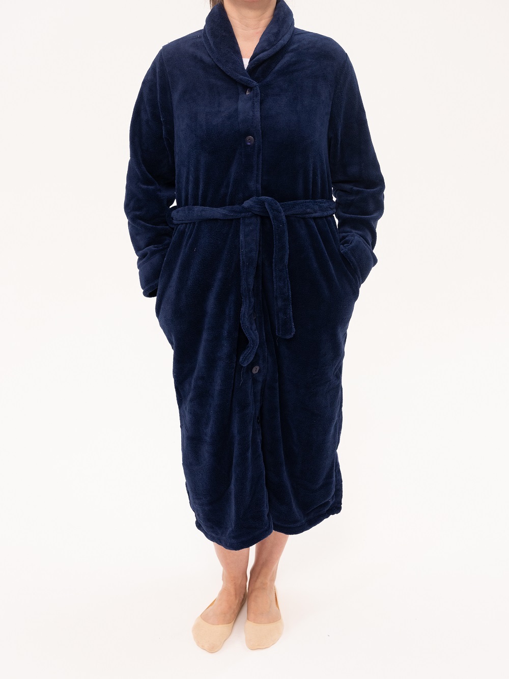 Pavilia Womens Housecoat Zip Robe, Fleece Zipped Up Front Bathrobe, Plush  Warm Long Zipper House Coat Lounger Pockets (light Blue, Small-medium) :  Target