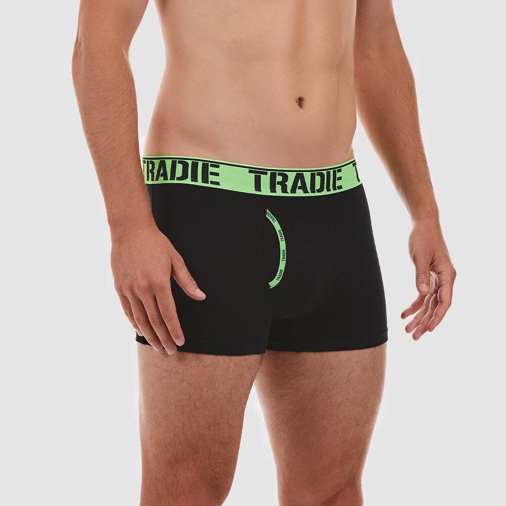 Mens 2 Pack Tradie Size 3XL-6XL Green Black Boxer Shorts Short Leg