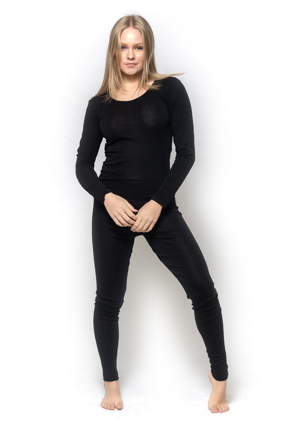 Ladies Brandella Thermals Spencers Pure Wool 200gsm 2 Piece