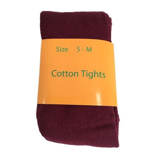 3x Girls Maroon Winter Thick Cotton School Uniform Tights Stockings 10-12 14-16
