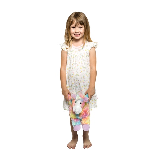 Girls Sizes 1-7 Rainbows Short Sleeve Nightie PJS Pyjamas Marquise