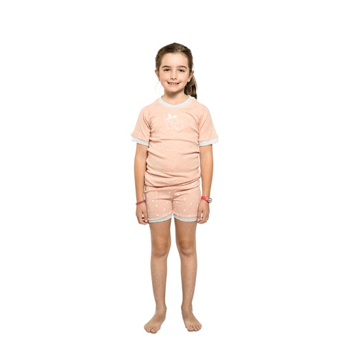 Girls Sizes 5-8 Cherry Cotton Short Sleeve PJS Pyjamas SB