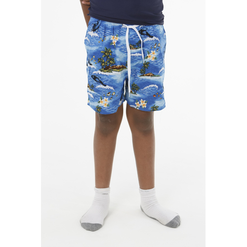 Boys Bathers Swimwear Board Shorts Swimmers Blue Whales