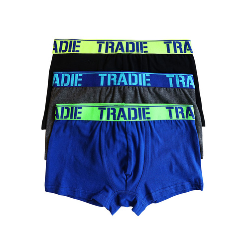 Boys Tradie 6 Pack Fitted Boxer Shorts Trunks Energy (SK3)