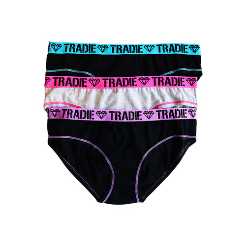Girls Tradie 6 Pack Cotton Underwear Bikini Briefs Essence (SB3)