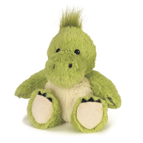 Microwavable Heat Packs Cozy Plush Soft Cuddly Toy Green Dinosaur