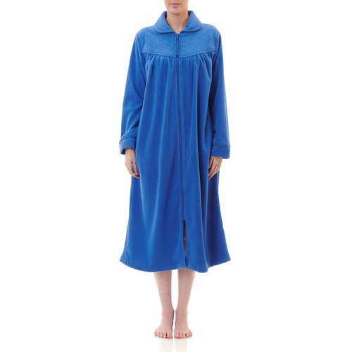Ladies Givoni Wisteria Mid Length Zip Dressing Gown Bath Robe (76)