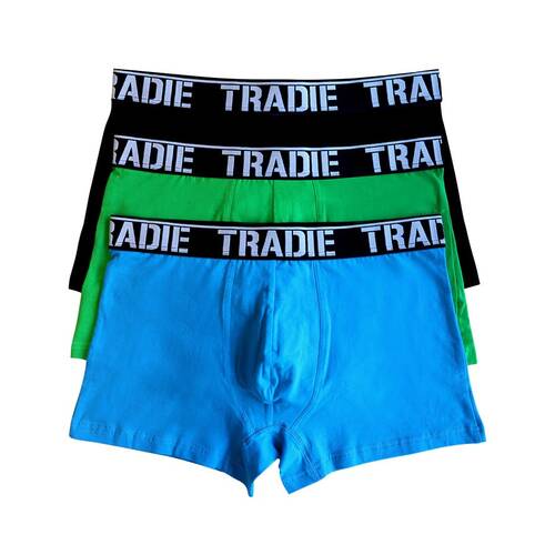 Mens 6 Pack Tradie Centuries Cotton Boxer Shorts Fitted Trunk Mixed Colours 4WK3