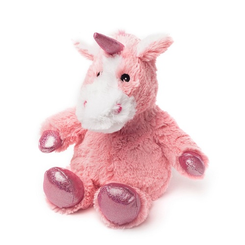 Microwavable Warmies Heat or Cool Pack Pink Unicorn Plush Soft