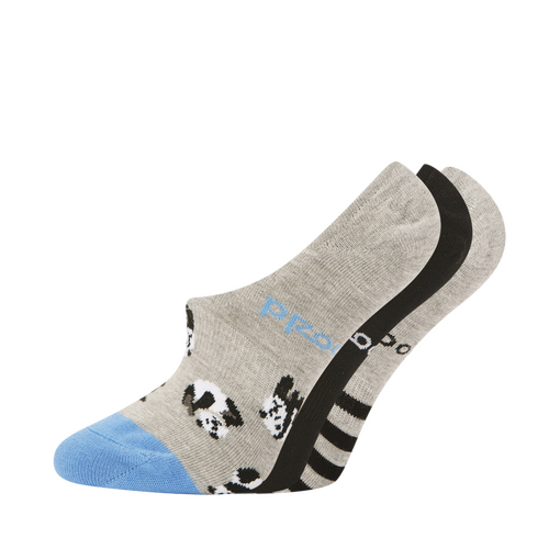 Ladies Bamboozld 3 Pack Panda Novelty Invisible Sport Socks [Size: 2-8]