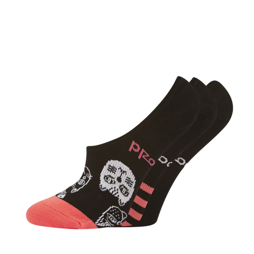Ladies Bamboozld 3 Pack Kitty Cat Novelty Invisible Sport Socks [Size: 2-8]
