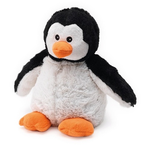 Microwavable Warmies Heat or Cool Pack Black White Penguin Plush Soft