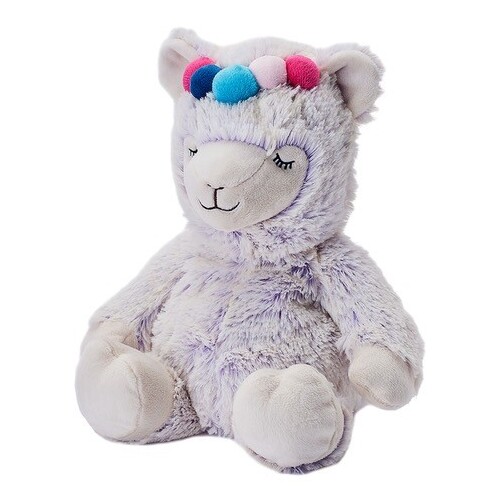 Microwavable Warmies Heat or Cool Pack Lilac Lama Plush Soft