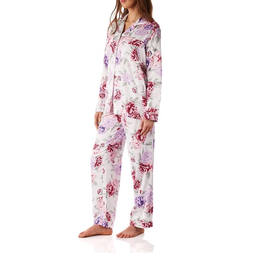 Ladies Magnolia Lounge Emilia Floral Long Pyjamas PJS Set 