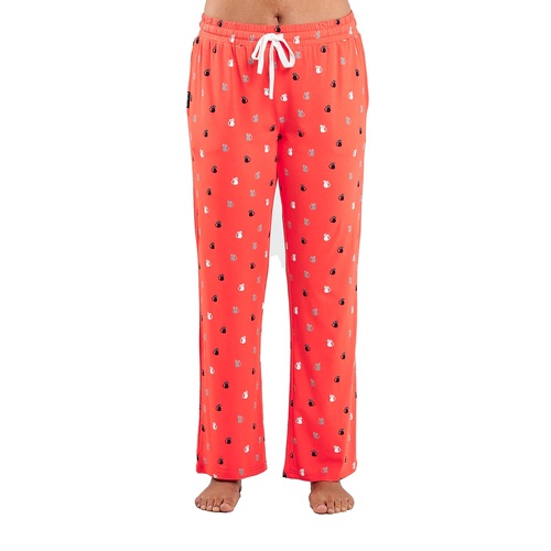 Ladies Bamboozld Red Kitty Cat Sleep Pants PJS Pyjamas Bottoms