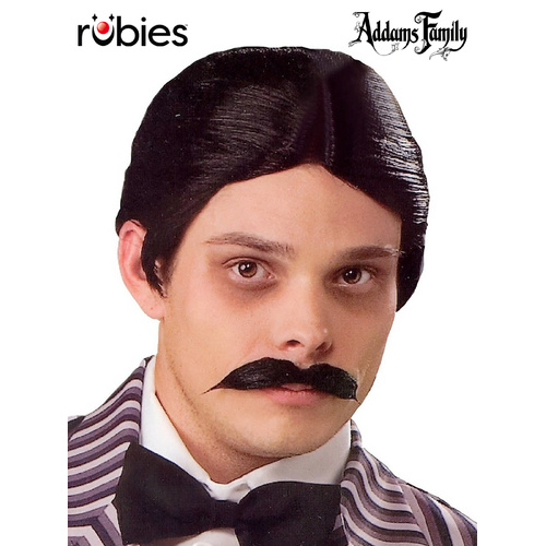 Rubies Licensed Fancy Dress Addams Family Gomez Wig & Moustache Accessories