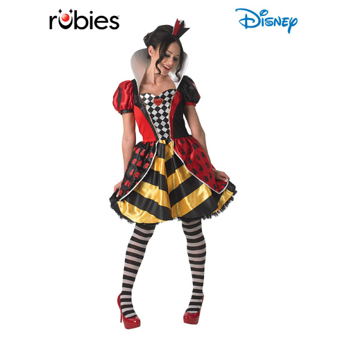 Rubies Licensed Adult Fancy Dress Costume Queen of Hearts from Alice In Wonderland