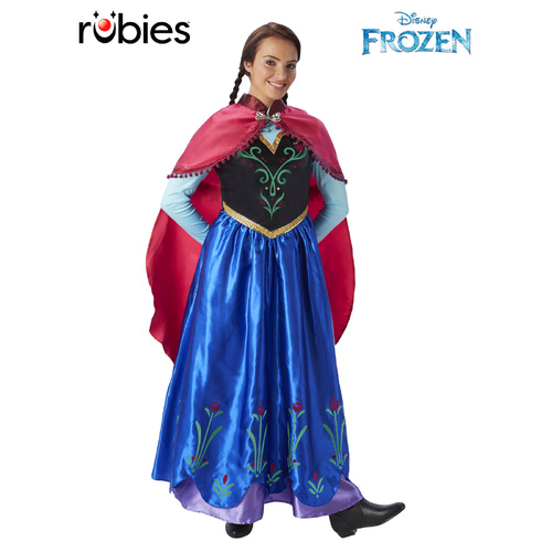 Rubies Licensed Adult Fancy Dress Costume Anna Deluxe Frozen Movie