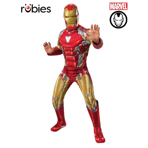 Rubies Licensed Adult Fancy Dress Costume Deluxe Iron Man Marvel
