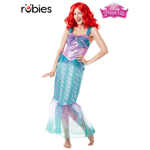 Rubies Licensed Adult Fancy Dress Costume Ariel Disney Mermaid Deluxe