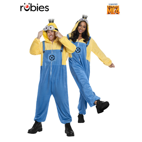 Rubies Licensed Adult Fancy Dress Costume Minion Jumpsuit Despicable Me 4