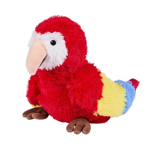 Warmies Scented Red Colourful Parrot Microwavable Plush Heat & Cool Pack