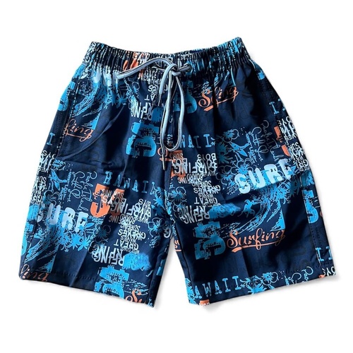 Boys Size 3-7 Navy Blue Surf Hawaii Summer Board Shorts Swimmers Bathers Swimwear UPF50+