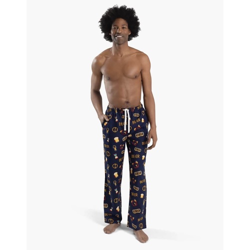 Mens Bamboozld Beer O’Clock Print Bamboo Blend Long Sleep Pjs Pyjama Pants