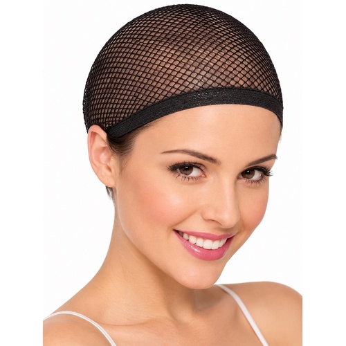 Womens Black Hair Net For Wigs Fancy Dress Costume Halloween