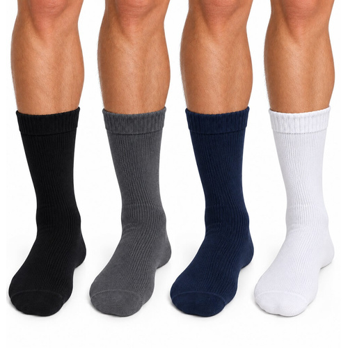 Mens Rizzi Australia Made Mixed Pure Cotton Cushion Foot Sport Work Socks 